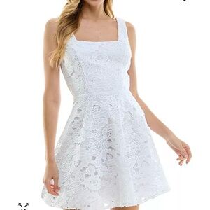 Chic White Lace Dress